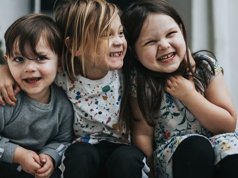 Children laughing together