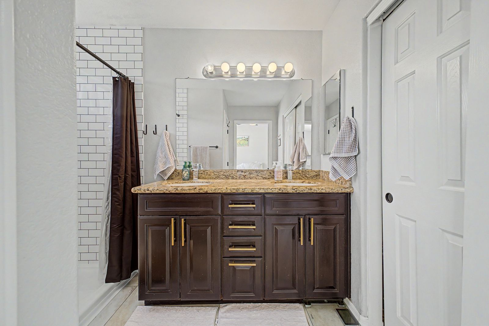 Primary bathroom with double vanity